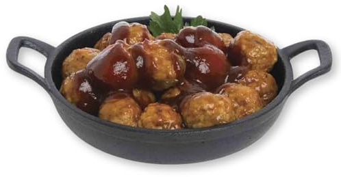 TableCraft CW30104 Cast Iron Round Mini Server, 11 oz, Black