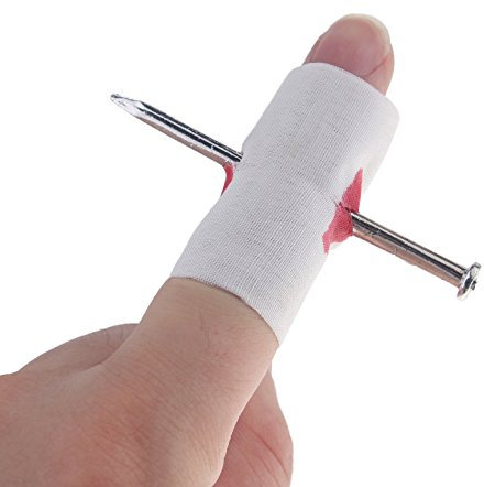 Magic Trick Nagel durch den Finger