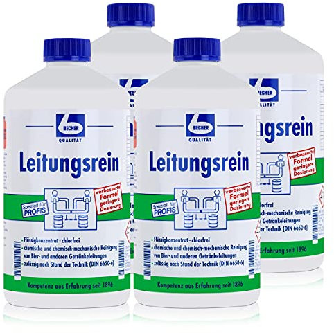 4x Dr. Becher Bier-Rohr Rein SK98.03/1 Liter