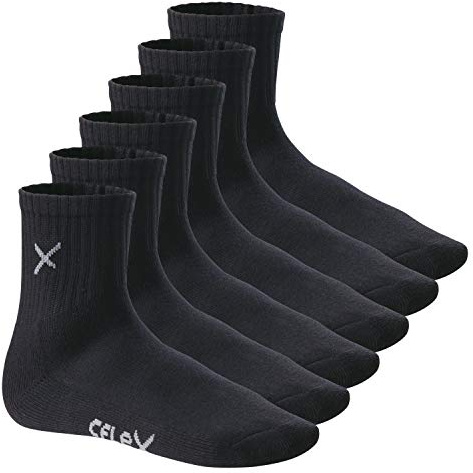 CFLEX Damen & Herren Short Crew Socks (6 Paar)
