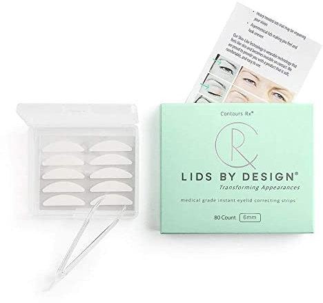 Contours Rx Lids by Design, Set di 80 strisce correttive per palpebre, per un lifting degli occhi di 6 mm