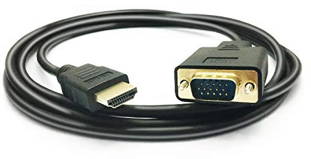 PeoTRIOL HDMI to VGA, Active HDMI Male to VGA Male M/M Video Audio Converter Cable Adapter Cord Support Full 1080P from HDMI port PC Laptop HDTV to D-SUB HD 15 Pin VGA Monitors Projector-6ft/1.8M