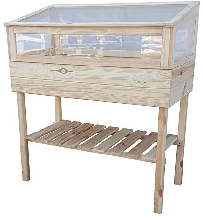 Promadino Kräuterbeet auf Beinen mit Aufsatz Natur