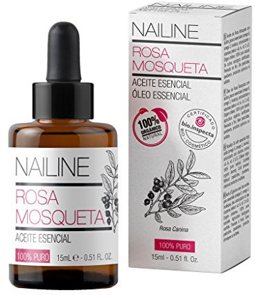 Nailine Huile de Rose Musquée Bio 100% Pure 15ml