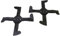 SECURA Jeu de lames (croix-combi) compatible avec Bestgreen BM125M92RB Tracteur de pelouse