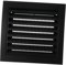 150x150mm Rejilla para Ventilación - Rejilla de Ventilación Regulable con Protección contra Insectos - Plástico ABS Antracita