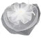Fascinator Hut 20er 50er Jahre Organza Blume Derby Party Kopfbedeckung für Frauen und Mädchen - Weiß - Medium
