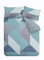 Catherine Lansfield Larsson Geo - Set copripiumino per letto matrimoniale, colore: ottanio