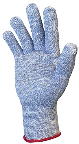 Stahlnetz Schnittschutzhandschuh CUTGUARD Bluetouch Gripper, EN388, ANSI 6 Größe L, 1 Stück