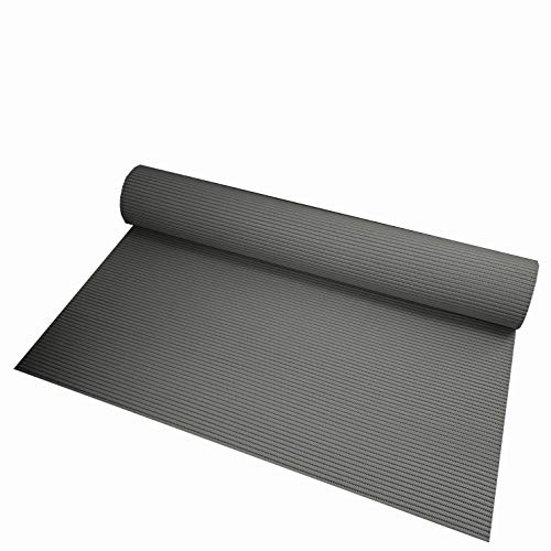 Aqua Mat Bodenbelag Badvorleger Duschmatte 130 x 140 cm Grau abwaschbar Bodenmatte Badematte