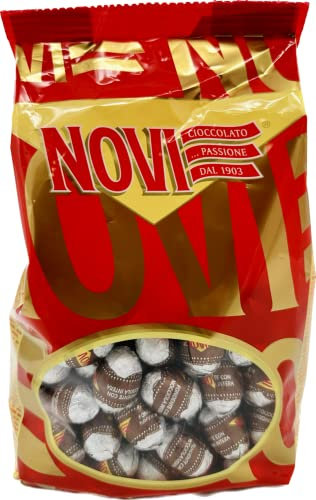 NOVI OVETTI DI CIOCCOLATO IN BUSTA DA 1 KG (125 PZ CIRCA) (Ovetti Nocciolato Fondente)