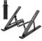 Laptop Ständer, Faltbarer Notebook Ständer, Höhenverstellbarer Aluminium Laptopständer Belüftet Kühlung Laptop Halterung für MacBook Pro/Air, HP, Sony, Dell, alle 10-15,6 ” Laptops Tablet - Schwarz