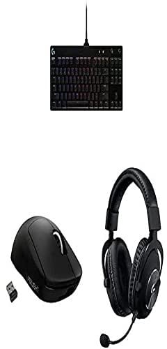 Logitech G PRO TKL Mechanical Keyboard and Wireless Gaming Mouse - with G PRO X LIGHTSPEED Wireless Gaming Headset