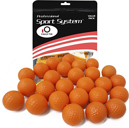 LOVMEAD 18er Pack PU Golfbälle Indoor Outdoor Training, Soft Golf Übungsbälle Golf Trainingsbälle für Damen Herren Kinder Driving Range Schaukel Praxis (Orange)