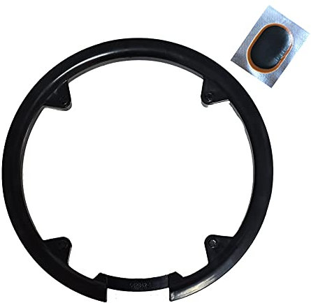 Kettenradschutz Kettenschutz Kettenschutzring aus Kunststoff Schwarz 42 Zähne inkl. Schlauchflicken