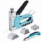 SHALL Heavy Duty Upholstery Staple Gun Kit - 3-in-1 with 3000 Staples, Remover & Manual Brad Nailer