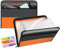 Dokumentenmappe 13 Fächern, TRANBO Fächermappe Datei Organizer mit Reißverschluss, Erweiterbar Ordnungsmappe Mappe/Ordner Organizer A4/Document organizer/Ordner für Büros und Schulen (Orange)