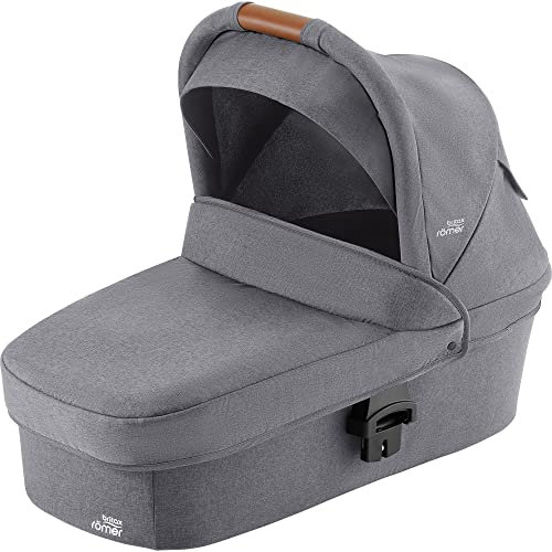 BRITAX RÖMER Hard CARRYCOT, Compatible for use with Strider M Baby Pushchair, Baby from Birth - 9kg, Approximately 9 Months Old, Elephant Grey