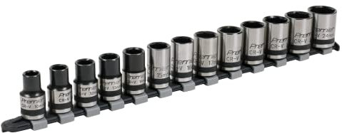 Sealey AK2742B 13pc 1/2Sq Drive Lock-On™ Socket Set - Black Series
