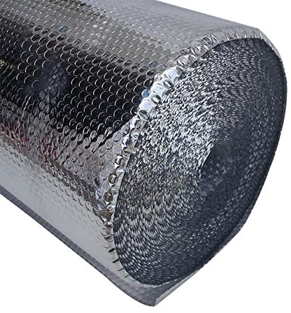 HARICSET Aluminium Isoliermatte Selbstklebend Isolierfolie Dämmfolie Thermofolie für Fenster Auto Camping oder Pool Perfekt als Wärmedämmung Kälteschutz und Verdunklung(Size:1 * 30m)