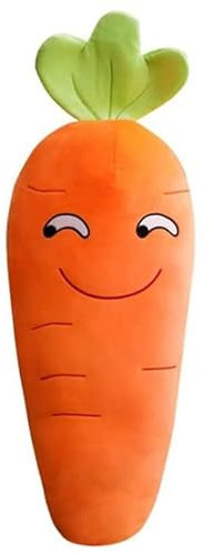 JOSON Orange Imitation Carrot Pillow, Children's Sleeping Pillow Doll, Plush Toy pad, Used for Bedroom, Sofa and Office Decoration (27.5inch)