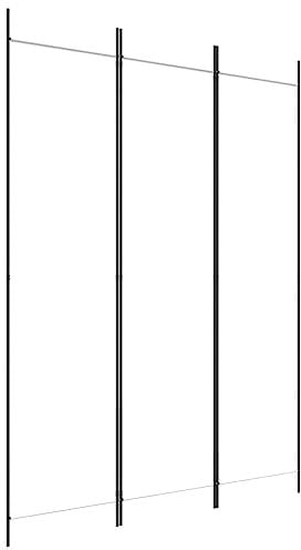 vidaXL Paravent 3-TLG. Raumtrenner Raumteiler Trennwand Umkleide Sichtschutz Spanische Wand Wohnzimmer Schlafzimmer Weiß 150x200cm Stoff
