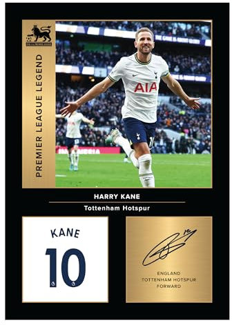 Icons Wall Art Harry Kane signiertes Foto, A4, gedruckt, Geschenk für Tottenham-Fans, digital reproduziert, ungerahmt