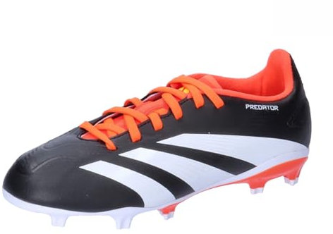 adidas Unisex niños Predator League Firm Ground Football Boots, Core Black/Cloud White/Solar Red, 38 EU