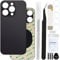 ZHUROUPU Rear Back Cover Glass (without Logo) Replacement Compatible with iPhone 13 Pro MAX, Professional repair Tool kit, Pre-Installed Adhesive and Rubber Bands (6.7 inch/Graphite)