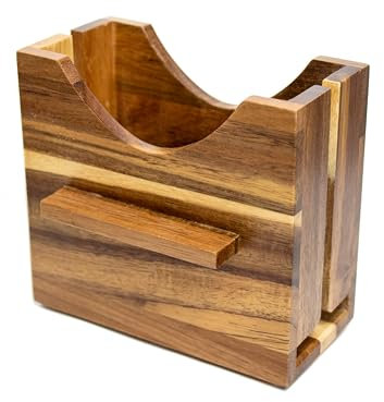 Bagel Slicer for Large Bagels | Premium Acacia Wood Bagel Cutter Slicer & Bagel Holder | Safe, Easy-Clean, Durable Kitchen Gadget