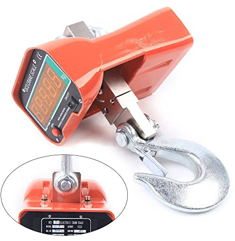 YNAADYH 3000 kg digitale Waage, elektronisch, Kran, Hängewaage, LED-Anzeige