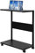Drumm Table de Lit pour Ordinateur Portable,Table de lit avec Roulette,Réglable en Hauteur, avec roulettes Verrouillables,Bureau Debout, Table d'ordinateur Mobile,Pliable (Noir（49 * 26.5 * 57.5cm）)