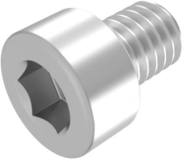 SECCARO Vite cilindrica M3 x 4 mm, in acciaio inox V2A VA A2, DIN 912/ISO 4762, filettatura totale, 20 pezzi