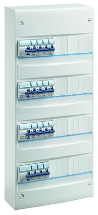 TABLEAU LOGEMENT PRÉÉQUIPÉ - À VIS - 4R 52 MODULES - 1 ID 2P 63A 30MA TYPE AC + 2 ID 2P 40A 30MA TYPE AC + 1 ID 2P 63A 30MA TYPE A + 15 DISJ. 1P+N: 7 X 16A, 7 X 20A, 1 X 32A