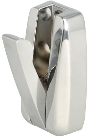 SOTECH gancio pieghevole a superficie HIPPO cromo lucido con molla Gancio appendiabiti in metallo, design salvaspazio ideale per spazi ristretti come nei caravan