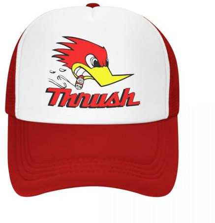 REYAUEO Vielseitige lässige Sonnenschirm Sport Baseballmütze Unisex Rod Logos Trucker Cap Männer Frauen Mode Mr.Horsepower Hut Sonnenhüte Sportkappe Verstellbare Snapback Caps Mesh Baseballkappen