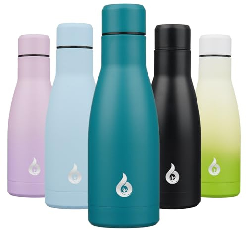 BJPKPK Insulated Water Bottle 12oz Small Stainless Steel Water Bottles Reusable Metal Thermos Cup Keep Cold and Hot,Laguna