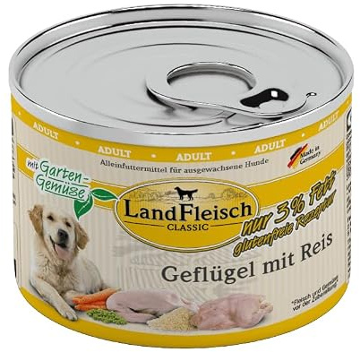 Landfleisch Geflügel mit Reis & Gartengemüse exta mager | 6X 195g
