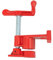 TONFEION 4 Pcs Rohr-Schraubzwinge, 3/4 Holzleim-Rohrschellensatz Schraubzwingen Set Schnellspanner Rohrzwingen Rohrklemme Rohrzwinge Holzklemmensatz (Rot)