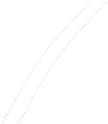 STOBOK 2pcs Essential Beading Needles for Jewelry Making Big Eye Hooks Bead Spinner Needles Crocheting Hooks Craft Bracelet Beading Supplies