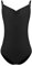 ZYXWVU Ballett Trikot Mädchen Ballett Body Teenager TanzBody Gymnastikanzug Trikot Leibchen für Kinder, 7006-schwarz, 10-11 Jahr