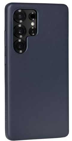 TORRO Case Compatible with Samsung Galaxy S25 Ultra 5G 2025 – Premium Leather Qi2 / MagSafe Charging Compatible, Slim Bumper Case (Navy Blue)