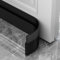 Paraspifferi Silicone Sottoporta Con Adesivo Premium, Lunghezza 1 metro, Porta Blindata d'ingresso, Isolante Termico Porte Finestre, Protezione Freddo, Suoni Chiusura (Nero)
