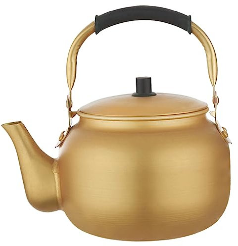 VINTORKY Herdkessel Aluminium Wasserkocher Klein Handheld Aluminium Teekessel Für Gas Elektro Induktionsherd Schnelles Erhitzen Kaminofen Geeignet Robust Langlebig