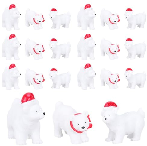 Gvvsjgdbis Christmas Bear Decoration Bear Miniature Landscape Decoration Mini Fairy Garden
