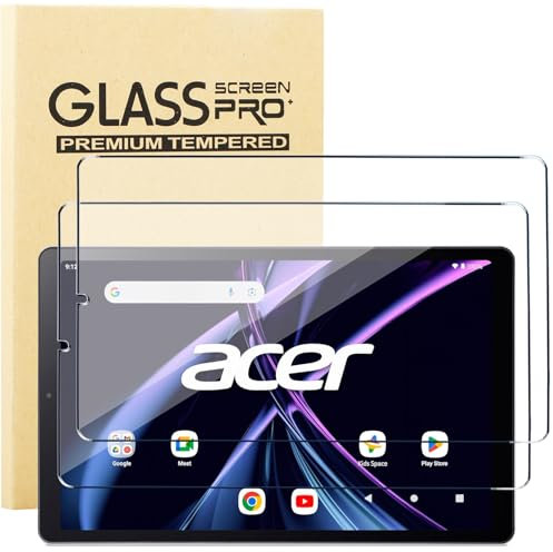 KUSINHOKA Vetro Temperato per Acer Iconia Tab A10 (10.1 Pollici), [2 Pezzi] Durezza 9H Pellicola Protettiva, [Anti-Graffio], [Senza Bolle], HD Trasparente Protezione Schermo Protector Film