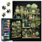 Green Plants Jigsaw Puzzles for Adults 1000, Challenging Puzzles for Adults Men Women, Flower 1000 Piece Jigsaw Puzzle, Educational Games Home Decoration (27.5x19.7)