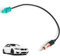 Knocery Adattatore Antenna Autoradio, Connettore Radio Auto Universali, Fakra Z Maschio a DIN Maschio Cavo Spinotto Antenna Autoradio, Adattatore per DAB FM AM Stereo Radio