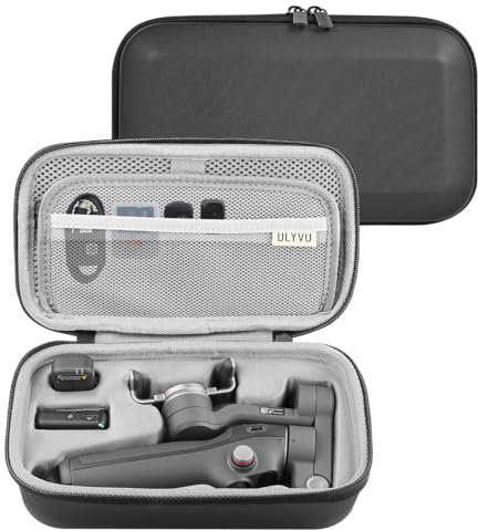 Osmo Mobile 7P Case, Portable Storage OM 7 Pro/7 PU Shoulder Bag for DJI Osmo Mobile 7P/7 Gimbal Stabilizer Accessories, Black [Case Only]