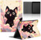 Tablet Cover per iPad Air 10,5 3.Generation 2019, Gatto Carino Kawaii Anime Cat Art Estetica Motivo Tablet Custodia con Supporto Protettiva Antiurto Holder Flip in pelle PU Case,Cat